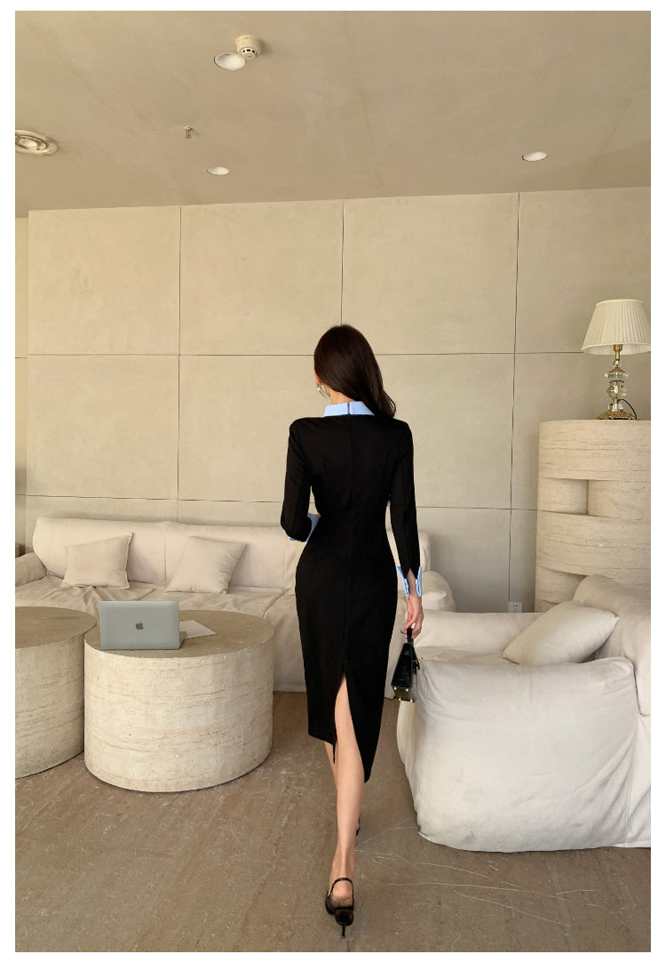 【dress】体型カバータイトワンピースG23866