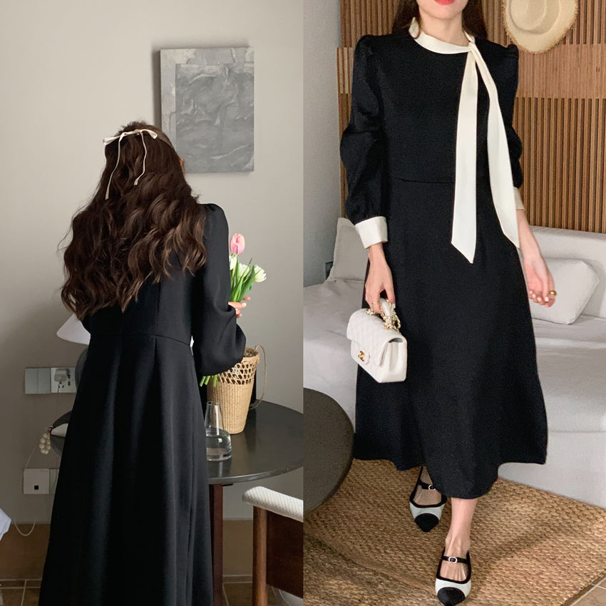 【dress】フランス風長袖ワンピースG23869