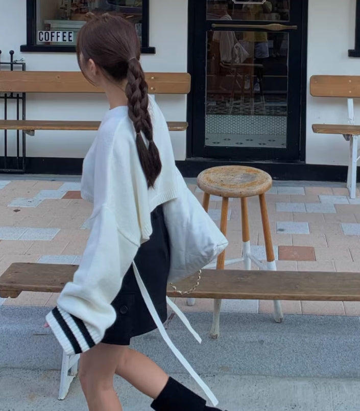 【tops】ラウンドネックニットセーターG23878