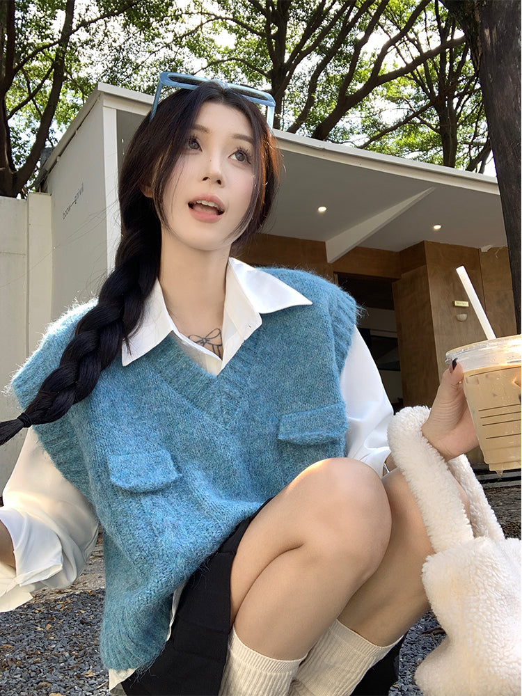 【tops】ニットチョッキG23887