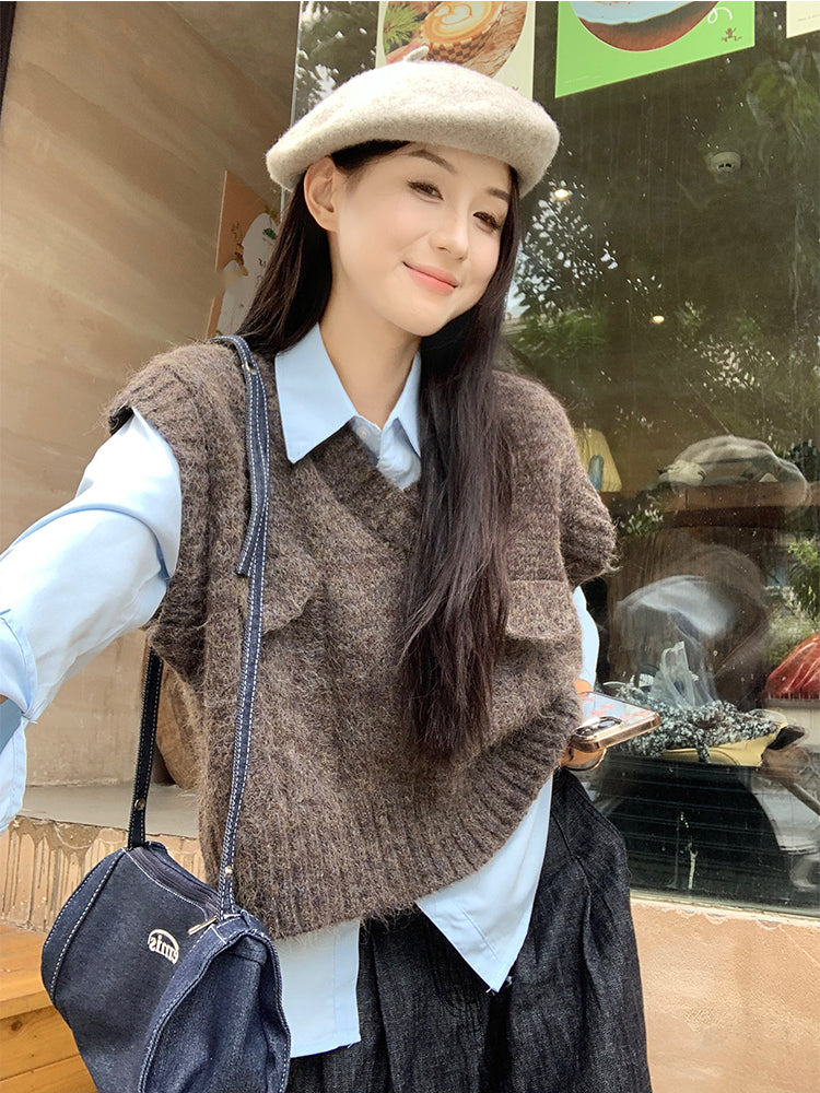 【tops】ニットチョッキG23887