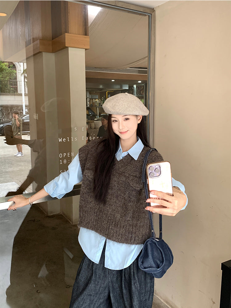 【tops】ニットチョッキG23887