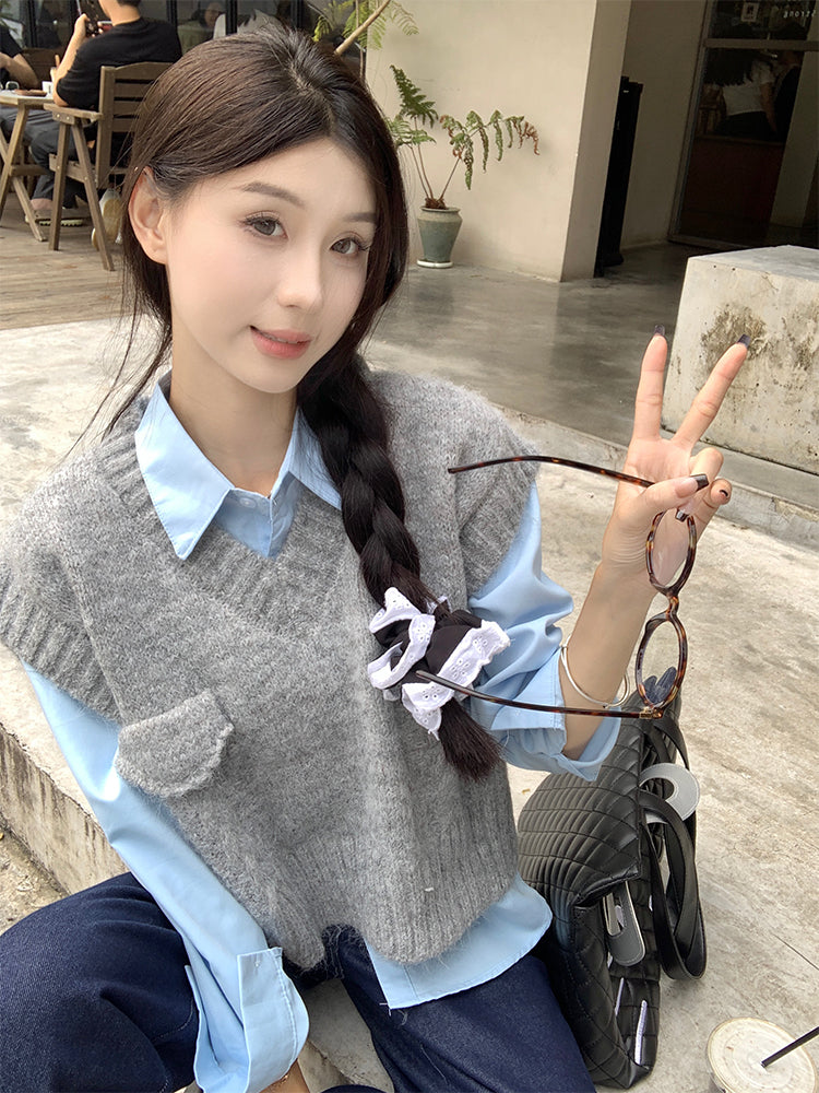 【tops】ニットチョッキG23887