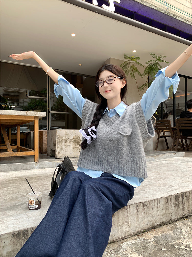 【tops】ニットチョッキG23887