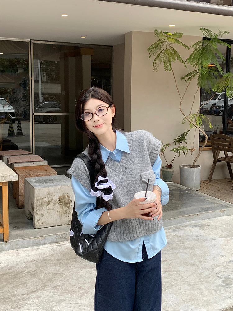 【tops】ニットチョッキG23887