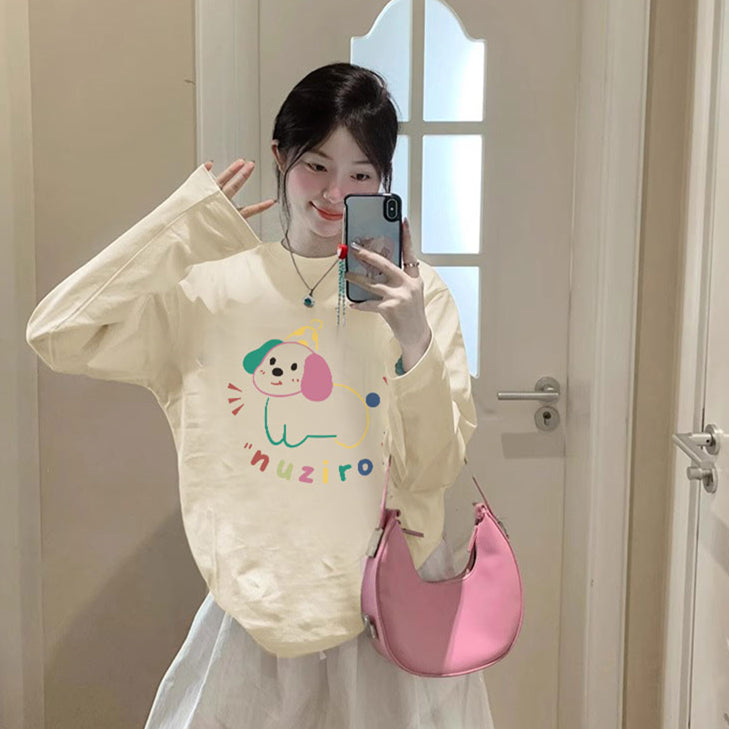 【tops】動物柄長袖ＴシャツG23889
