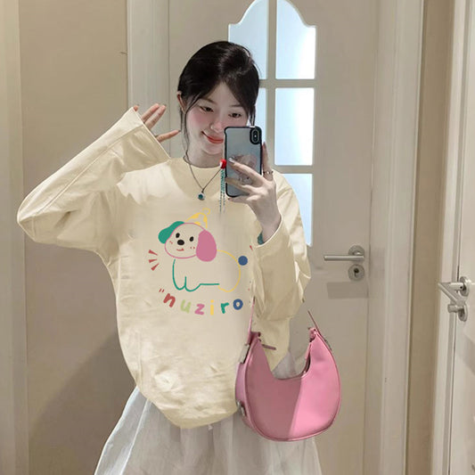 【tops】動物柄長袖ＴシャツG23889