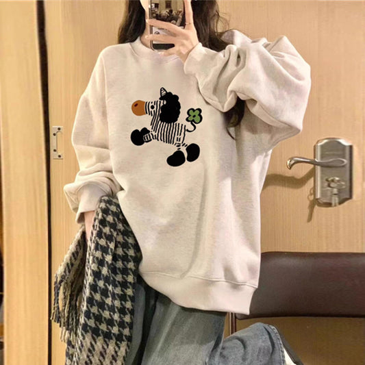 【tops】ラウンドネック秋冬パーカーG23893