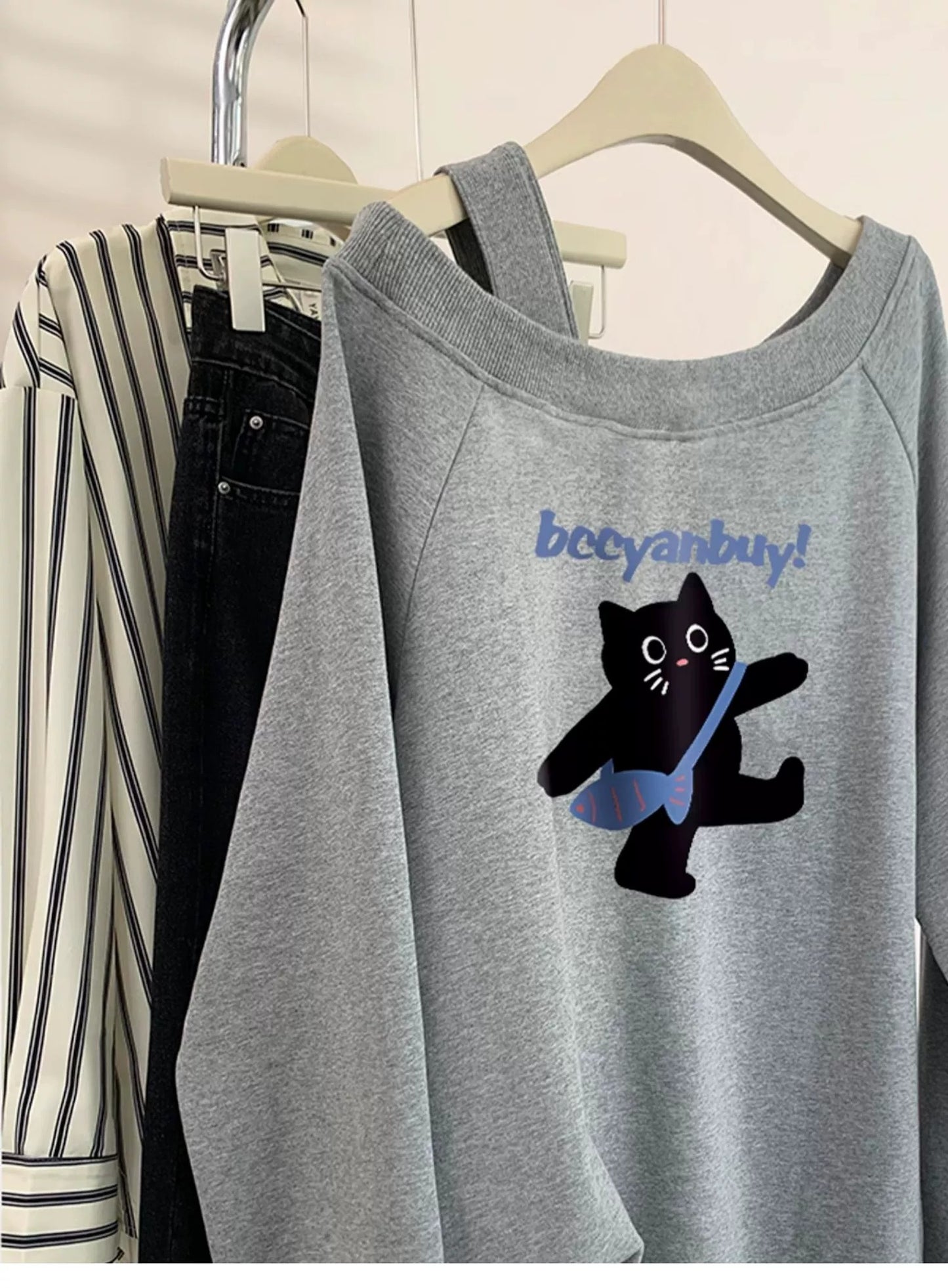 【tops】オープンショルダー長袖パーカーG23901