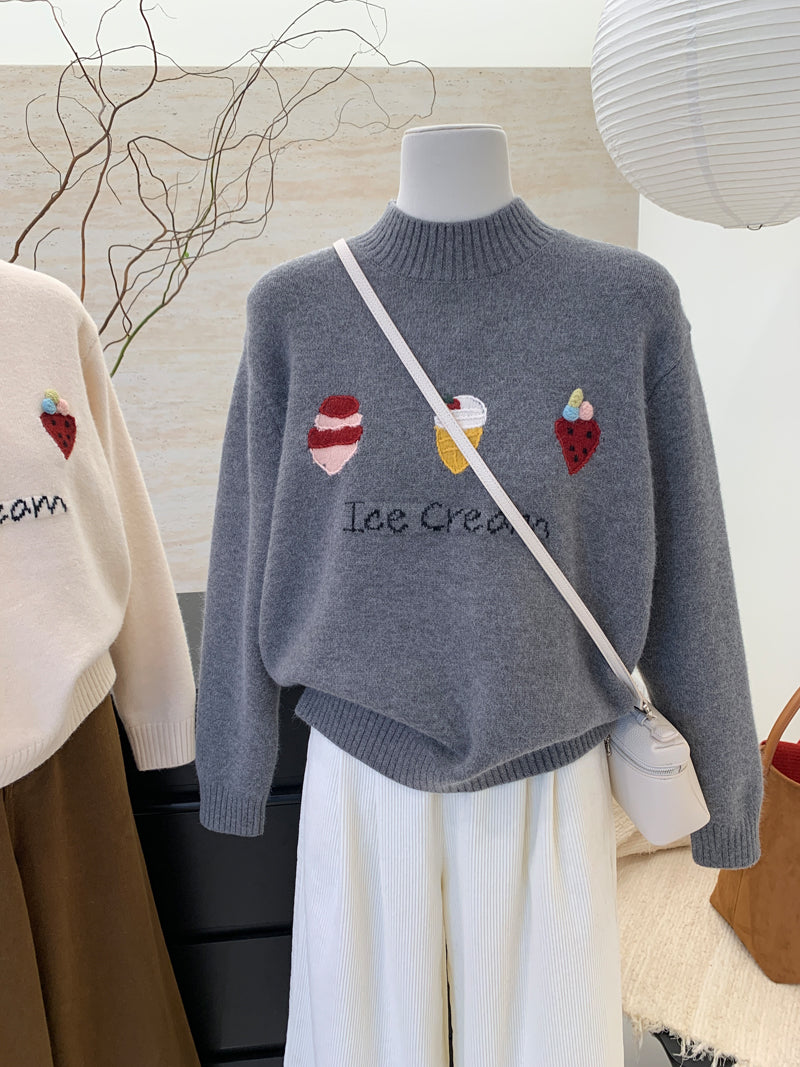 【tops】ラウンドネック厚手セーターG23905