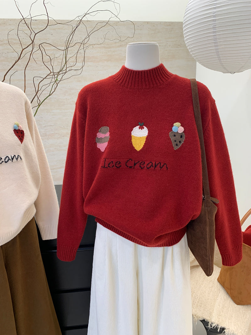 【tops】ラウンドネック厚手セーターG23905