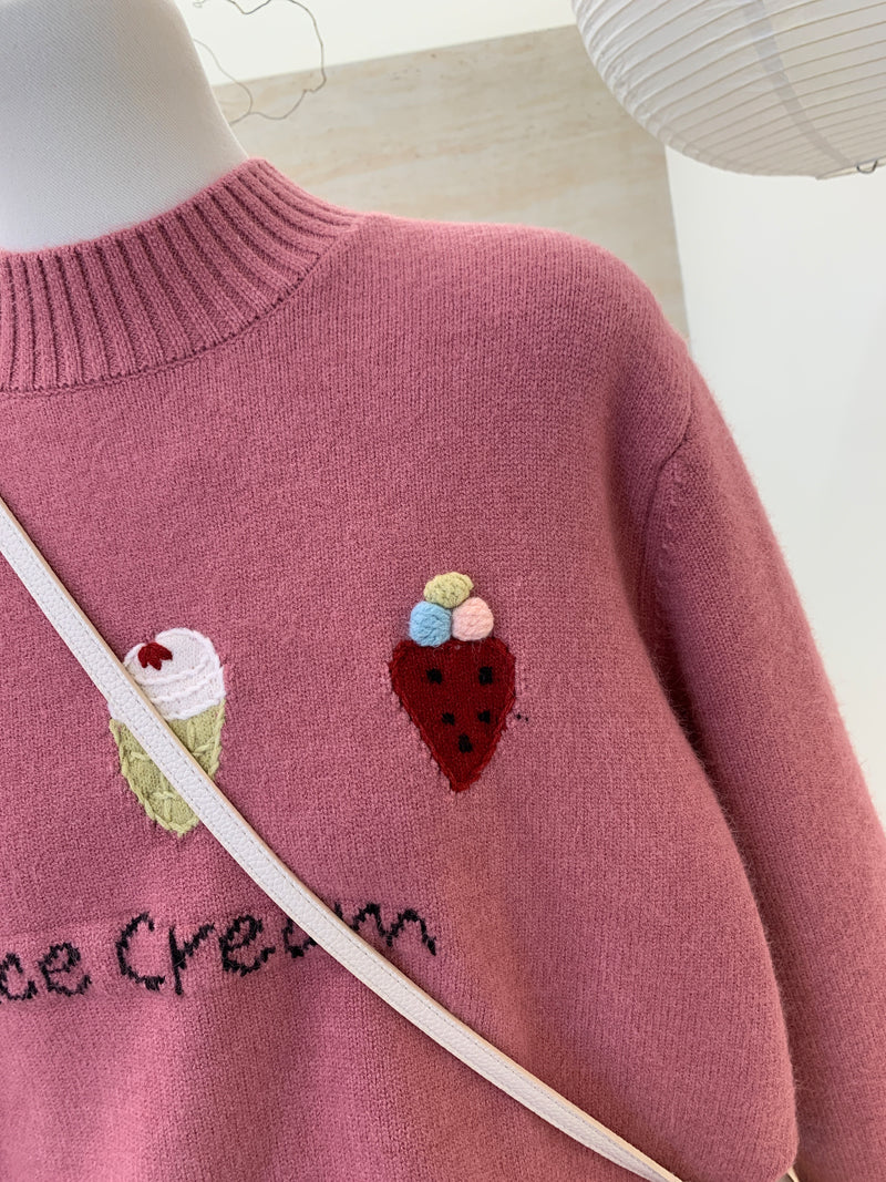 【tops】ラウンドネック厚手セーターG23905