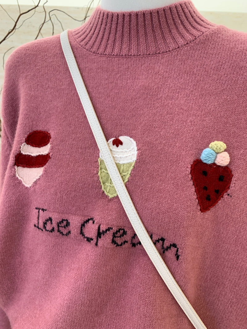 【tops】ラウンドネック厚手セーターG23905