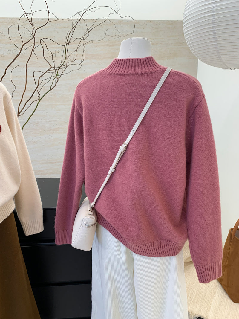 【tops】ラウンドネック厚手セーターG23905