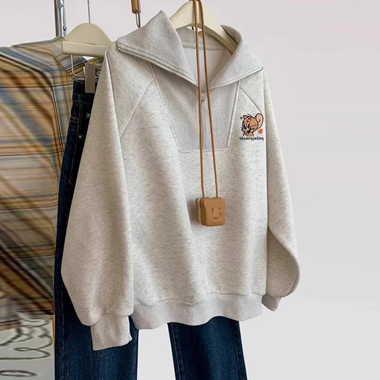 【tops】ゆったりファスナーパーカーG23906