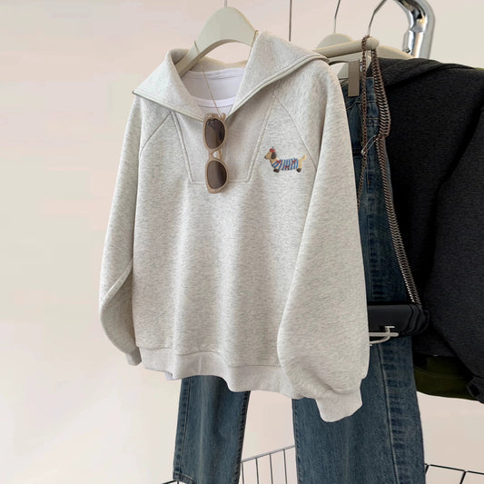 【tops】折り襟ファスナーパーカーG23907