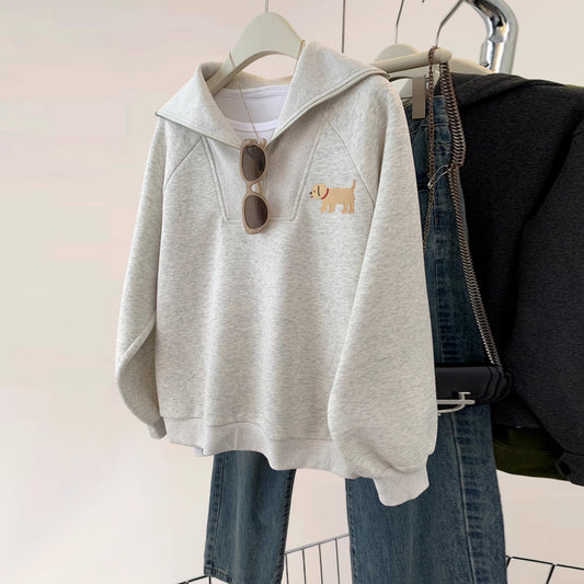 【tops】ゆったりファスナーパーカーG23910