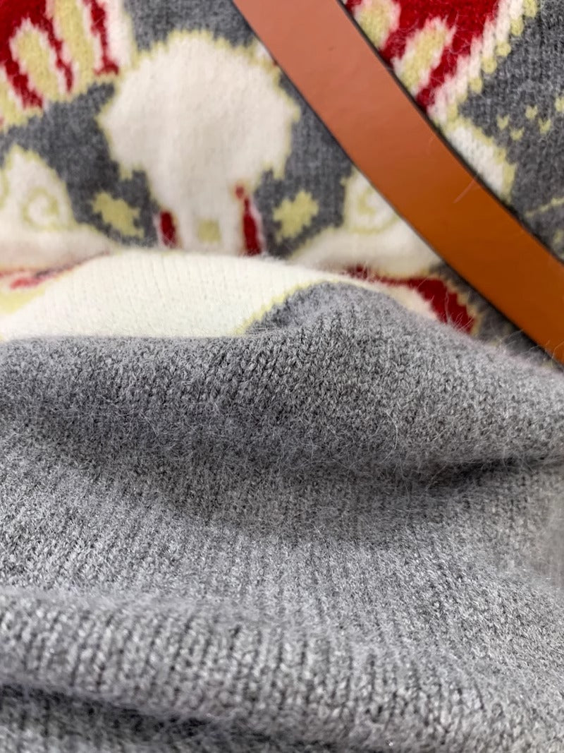 【tops】ラウンドネックニットセーターG23912