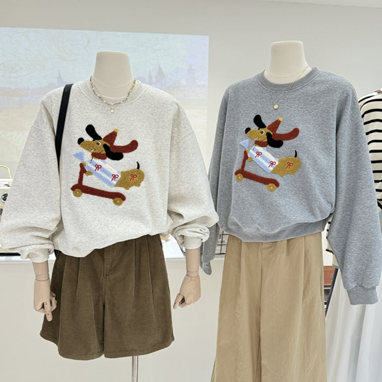 【tops】ラウンドネックパーカーG23918