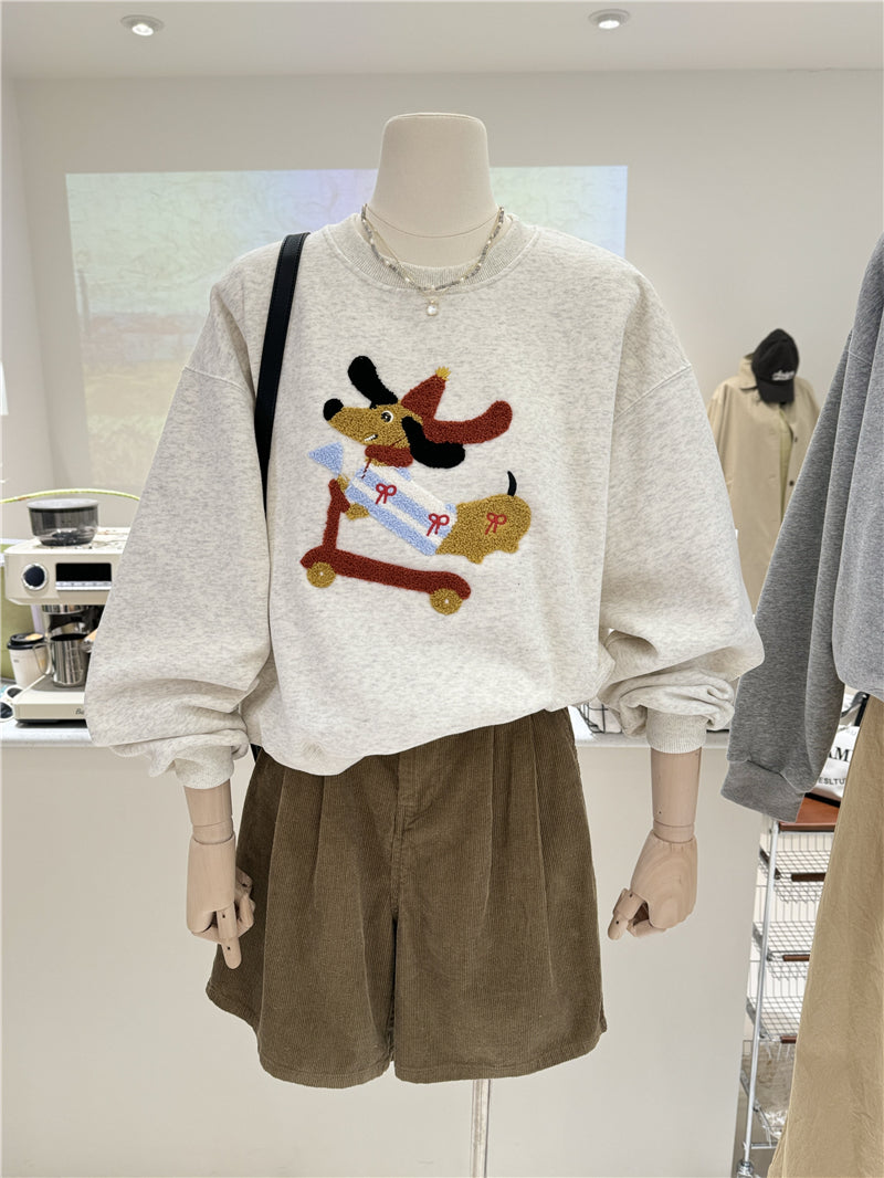 【tops】ラウンドネックパーカーG23918