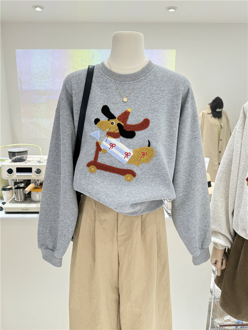 【tops】ラウンドネックパーカーG23918