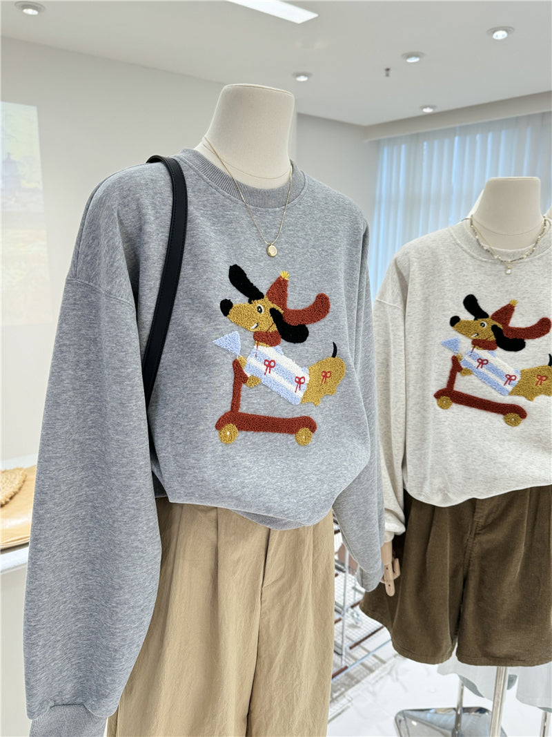 【tops】ラウンドネックパーカーG23918