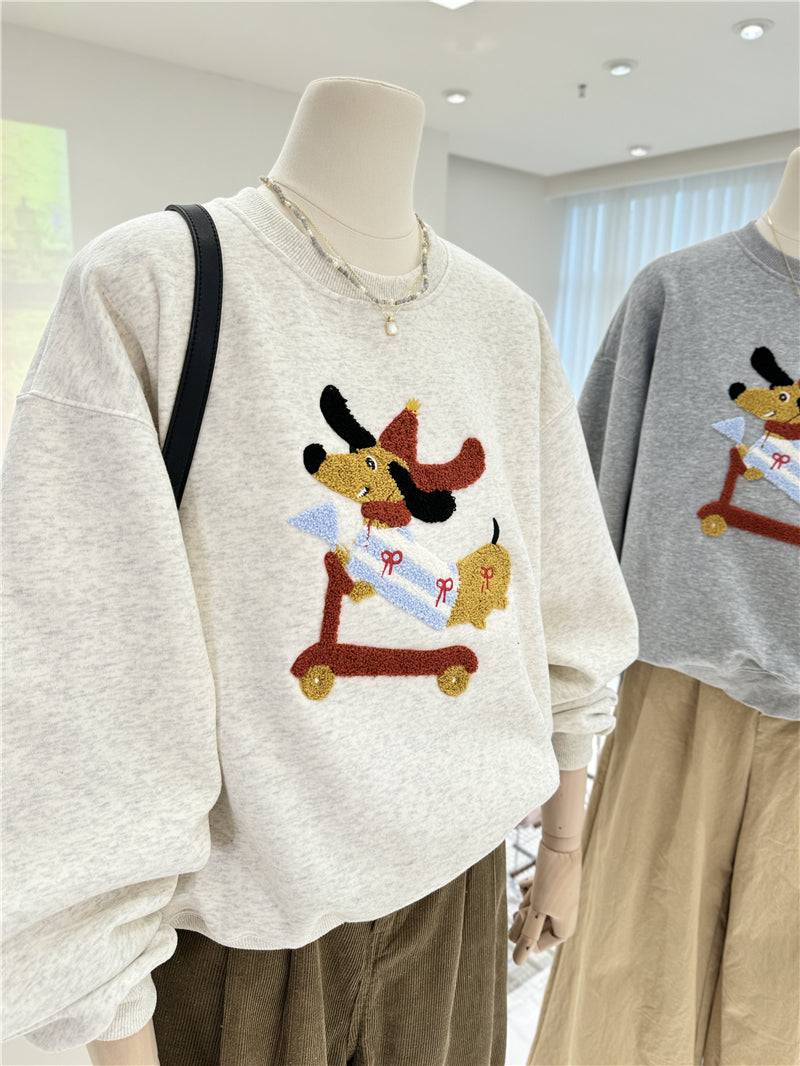 【tops】ラウンドネックパーカーG23918