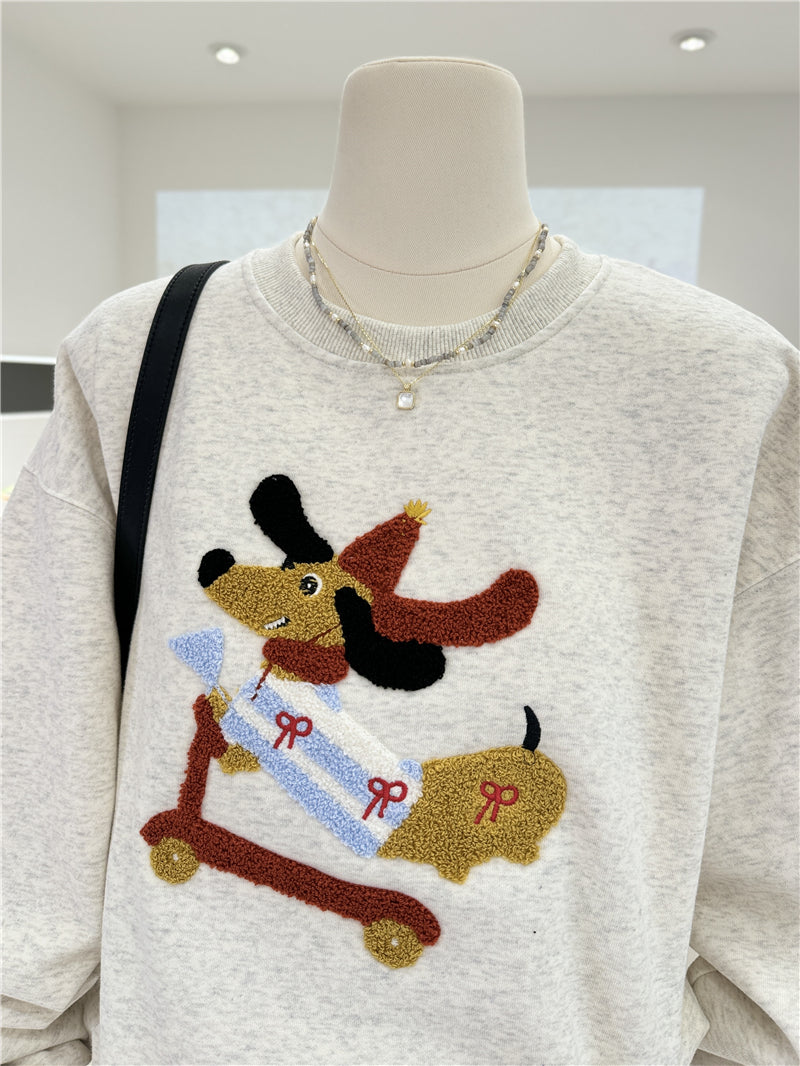 【tops】ラウンドネックパーカーG23918