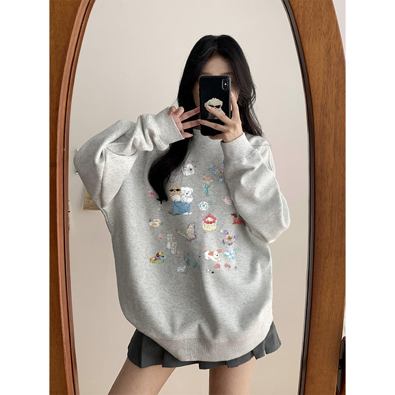 【tops】ゆったり春秋長袖パーカーG23922