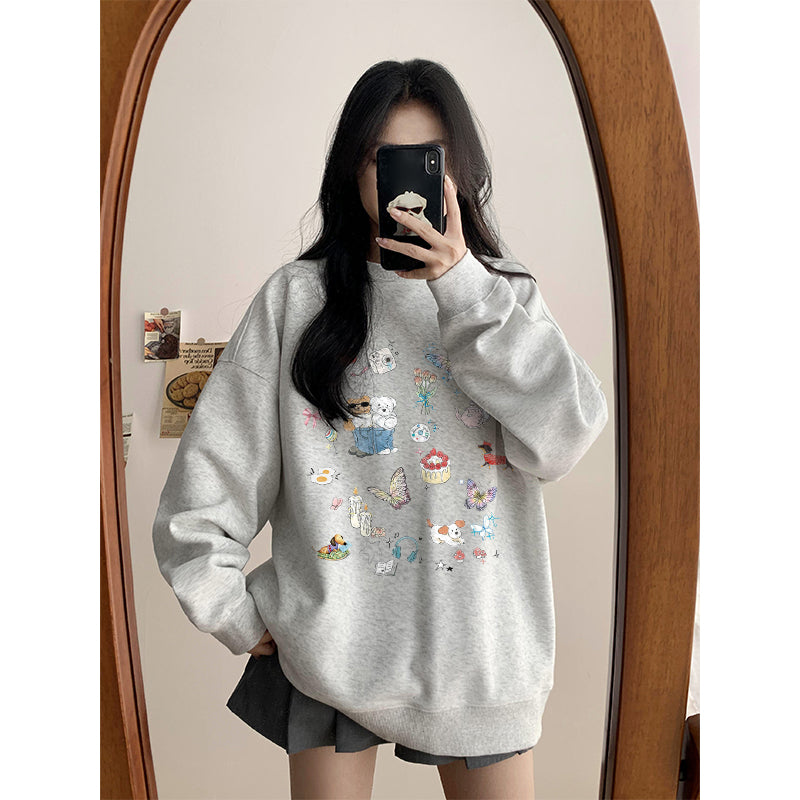 【tops】ゆったり春秋長袖パーカーG23922