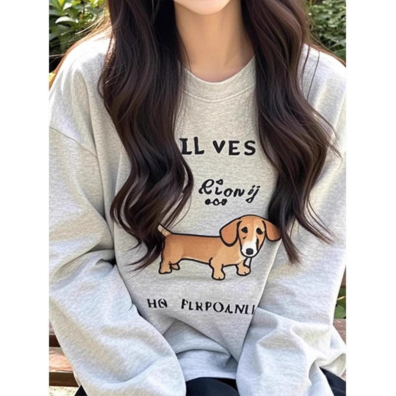 【tops】ラウンドネック春秋薄手パーカーG23924