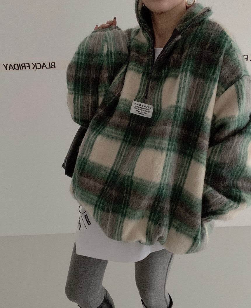 【tops】長袖秋冬ラシャ生地パーカーG24002