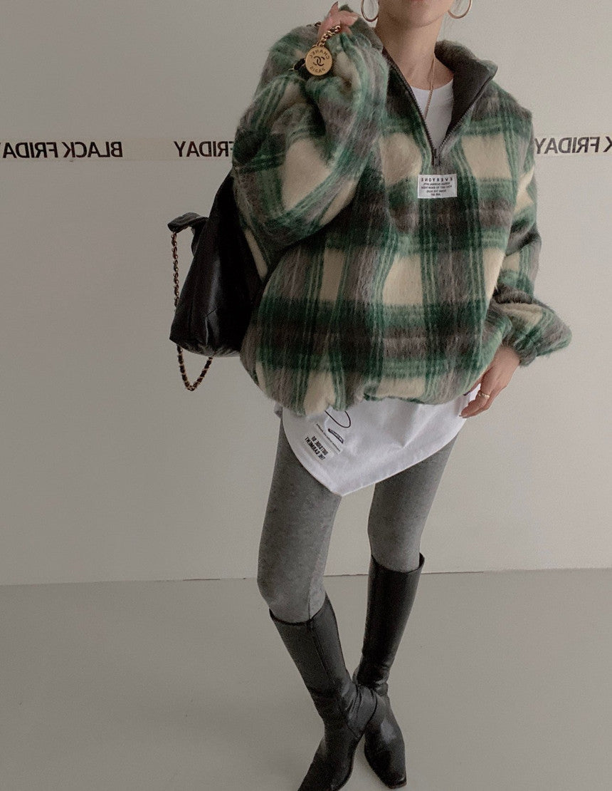 【tops】長袖秋冬ラシャ生地パーカーG24002