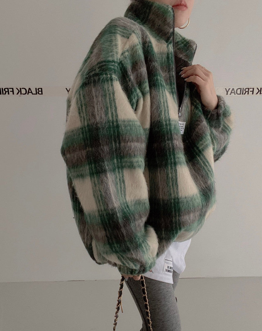 【tops】長袖秋冬ラシャ生地パーカーG24002