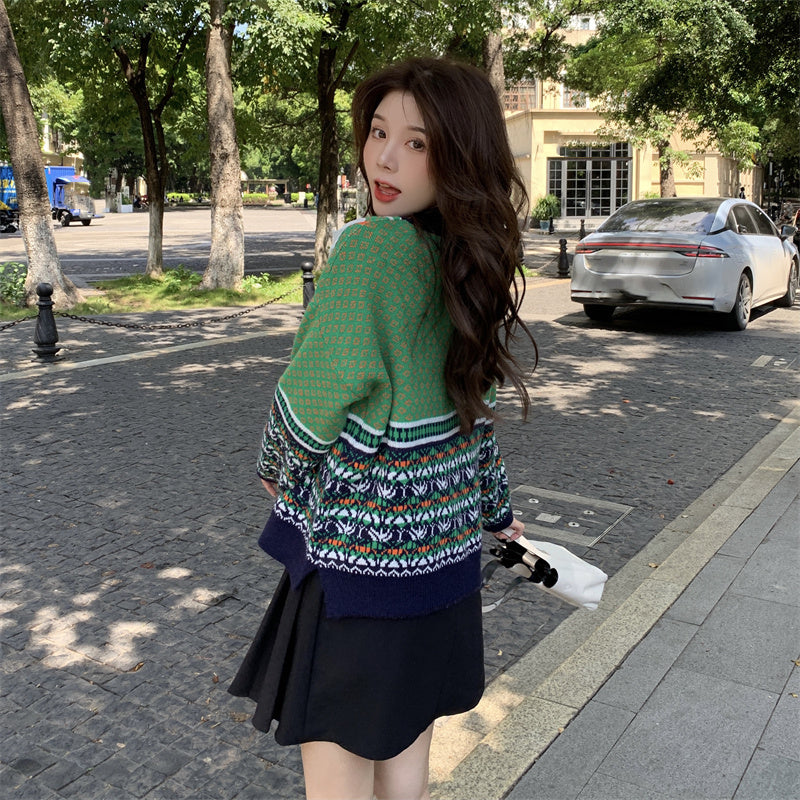 【tops】長袖ニットセーターG24016