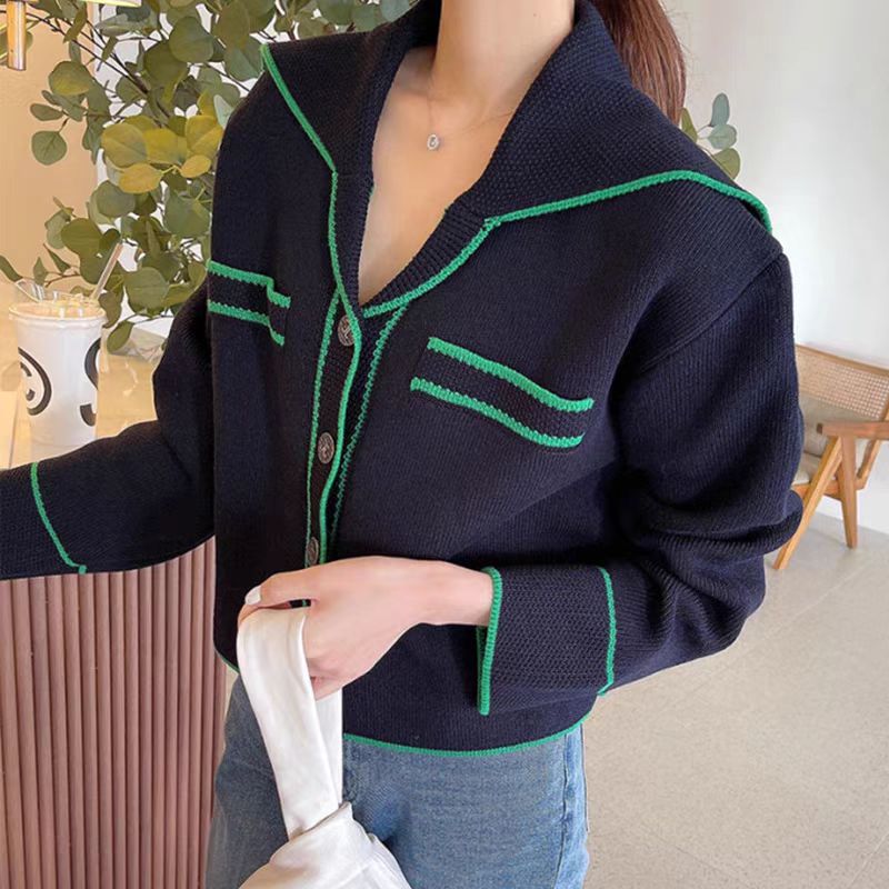 【outer】長袖ニットカーディガンG24017