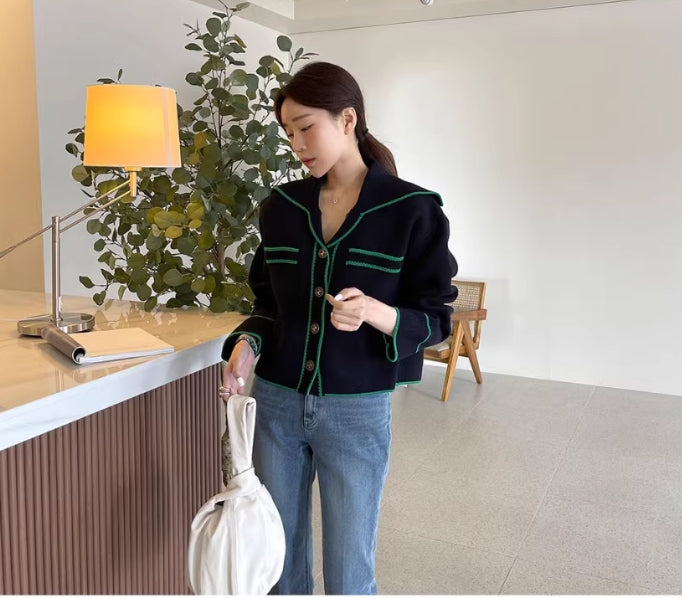 【outer】長袖ニットカーディガンG24017