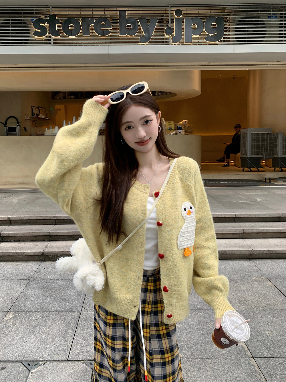 【outer】大人可愛いニットカーディガンG24022