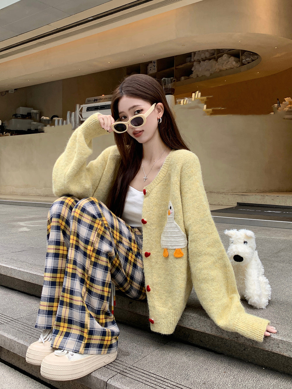 【outer】大人可愛いニットカーディガンG24022