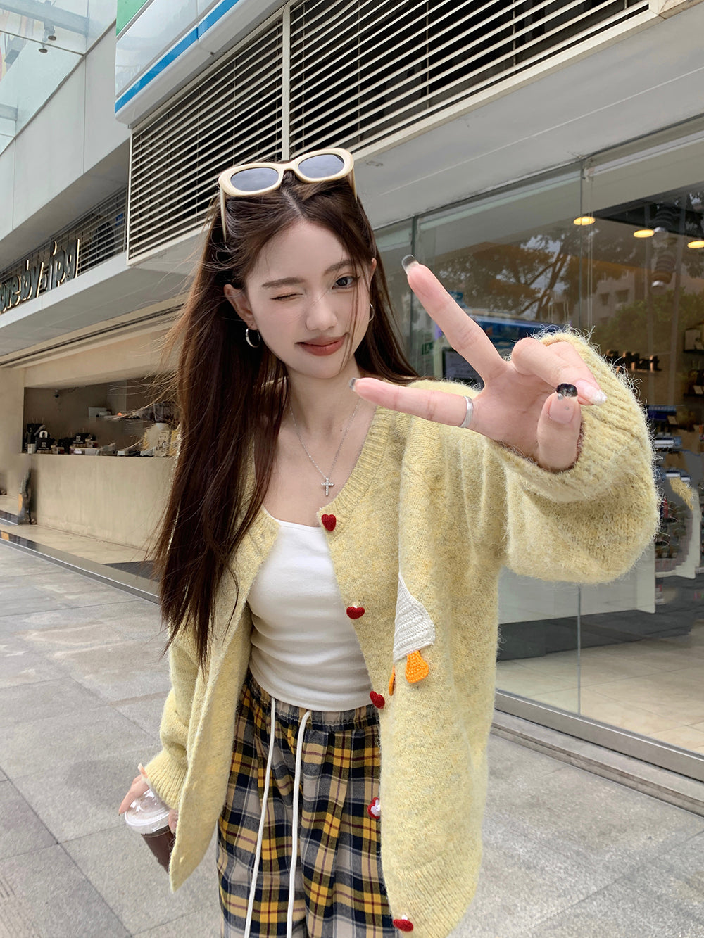 【outer】大人可愛いニットカーディガンG24022