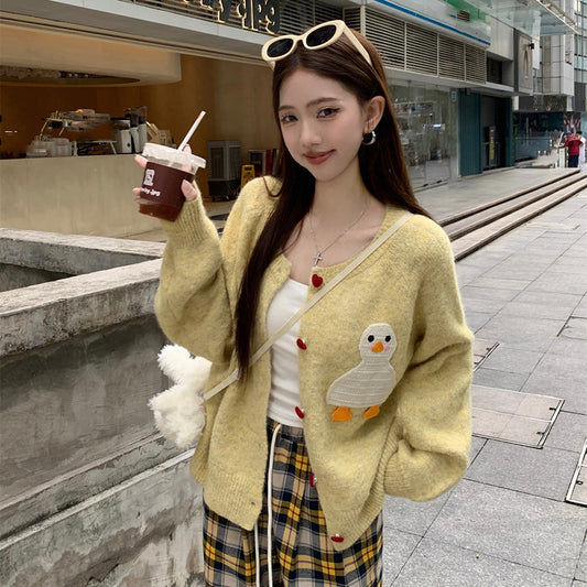 【outer】大人可愛いニットカーディガンG24022