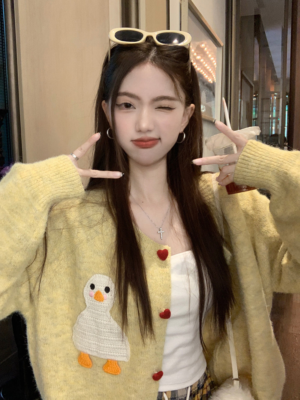 【outer】大人可愛いニットカーディガンG24022