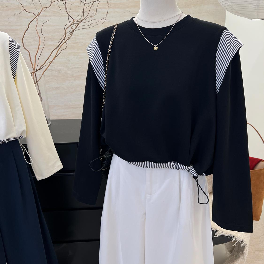 【tops】切り替え長袖パーカーG24027