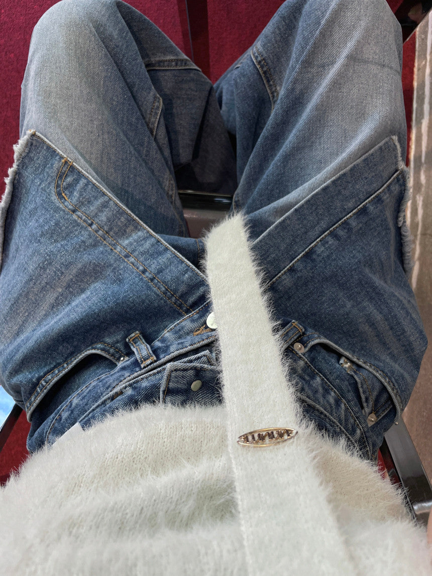 【bottoms】デニムガウチョパンツG24030