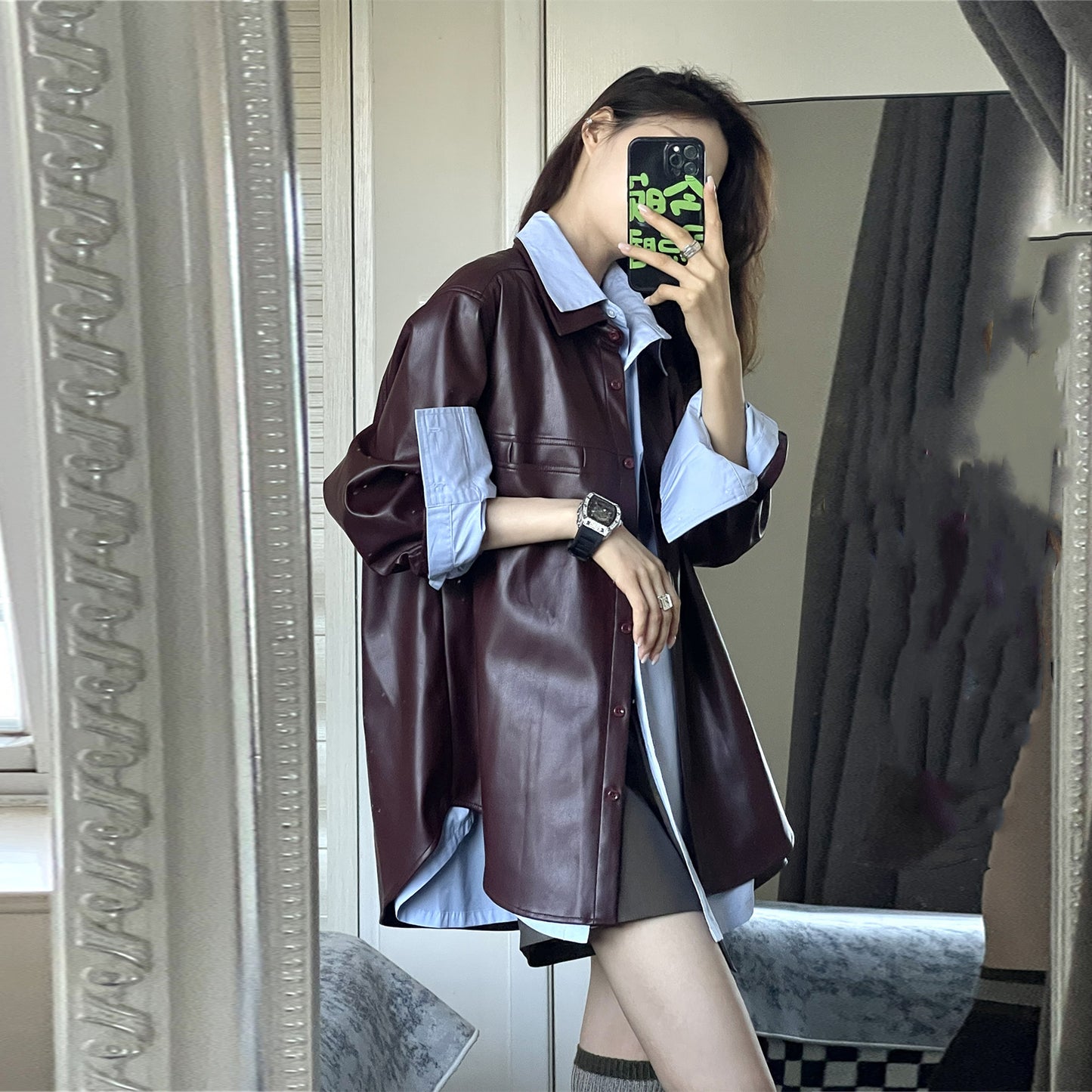 【outer】PUジャケットアウターG24034