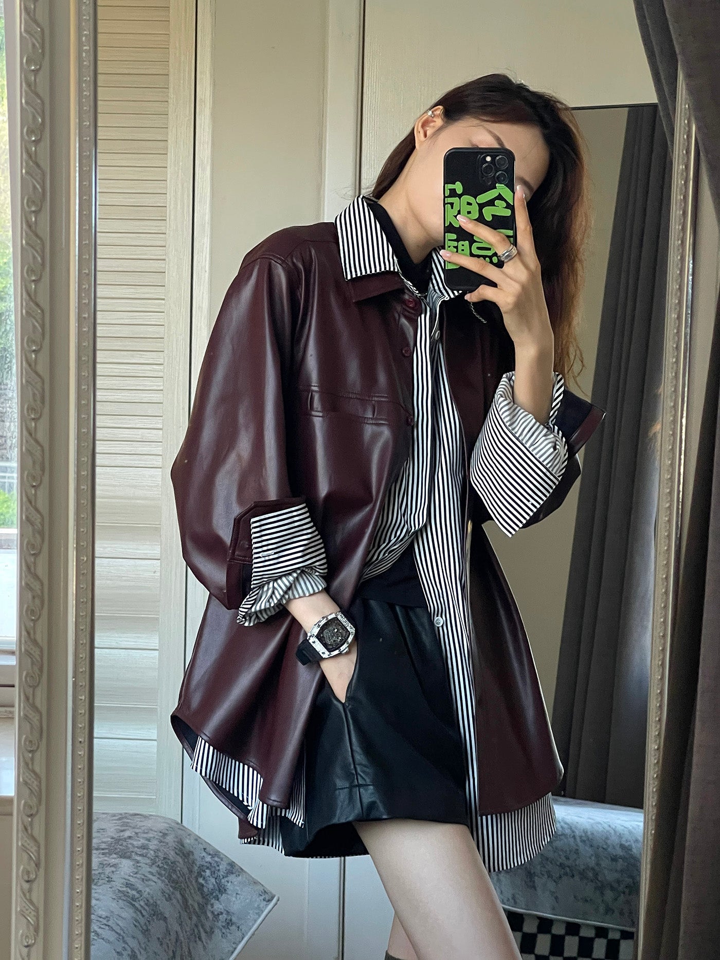 【outer】PUジャケットアウターG24034