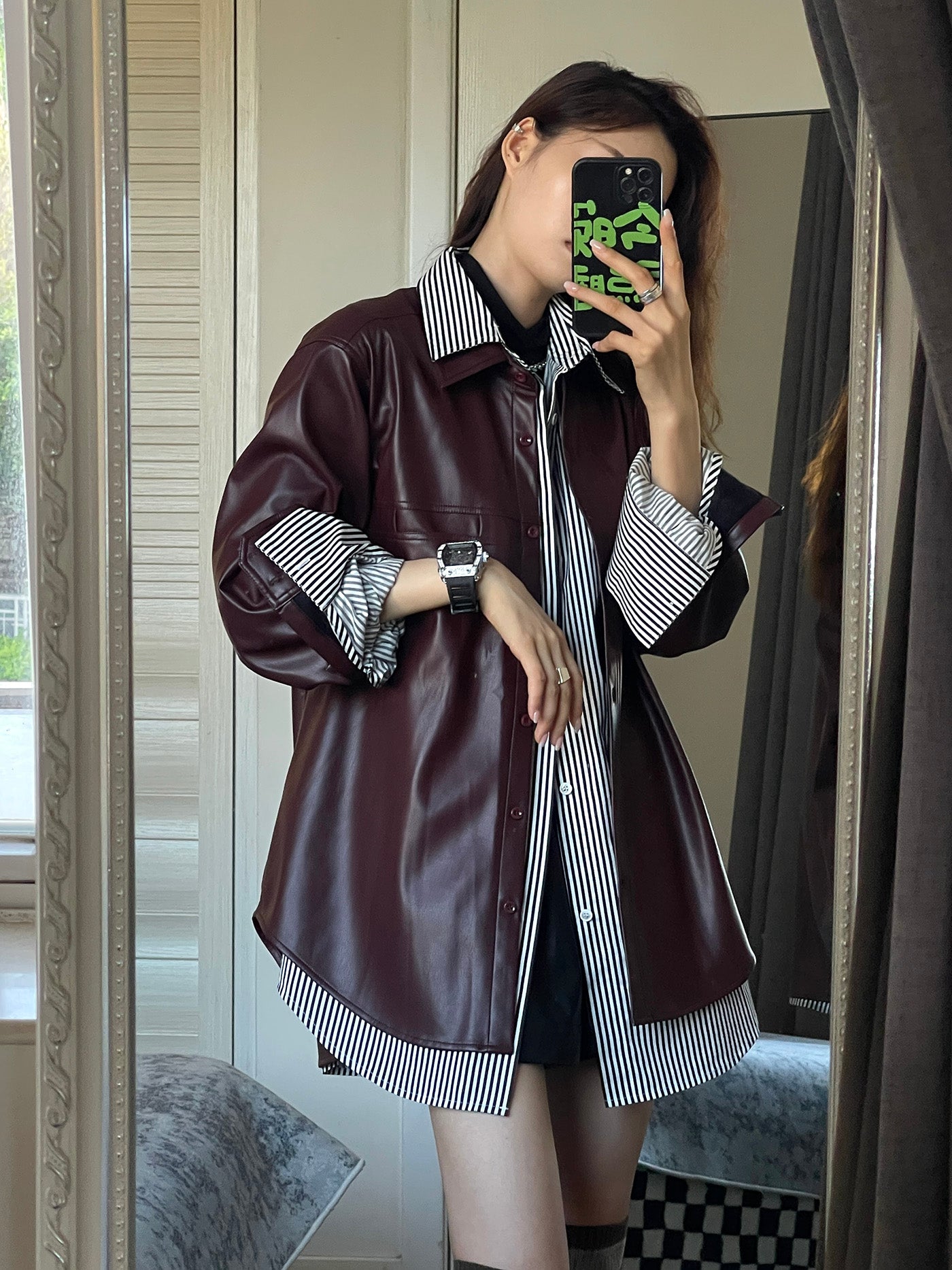 【outer】PUジャケットアウターG24034