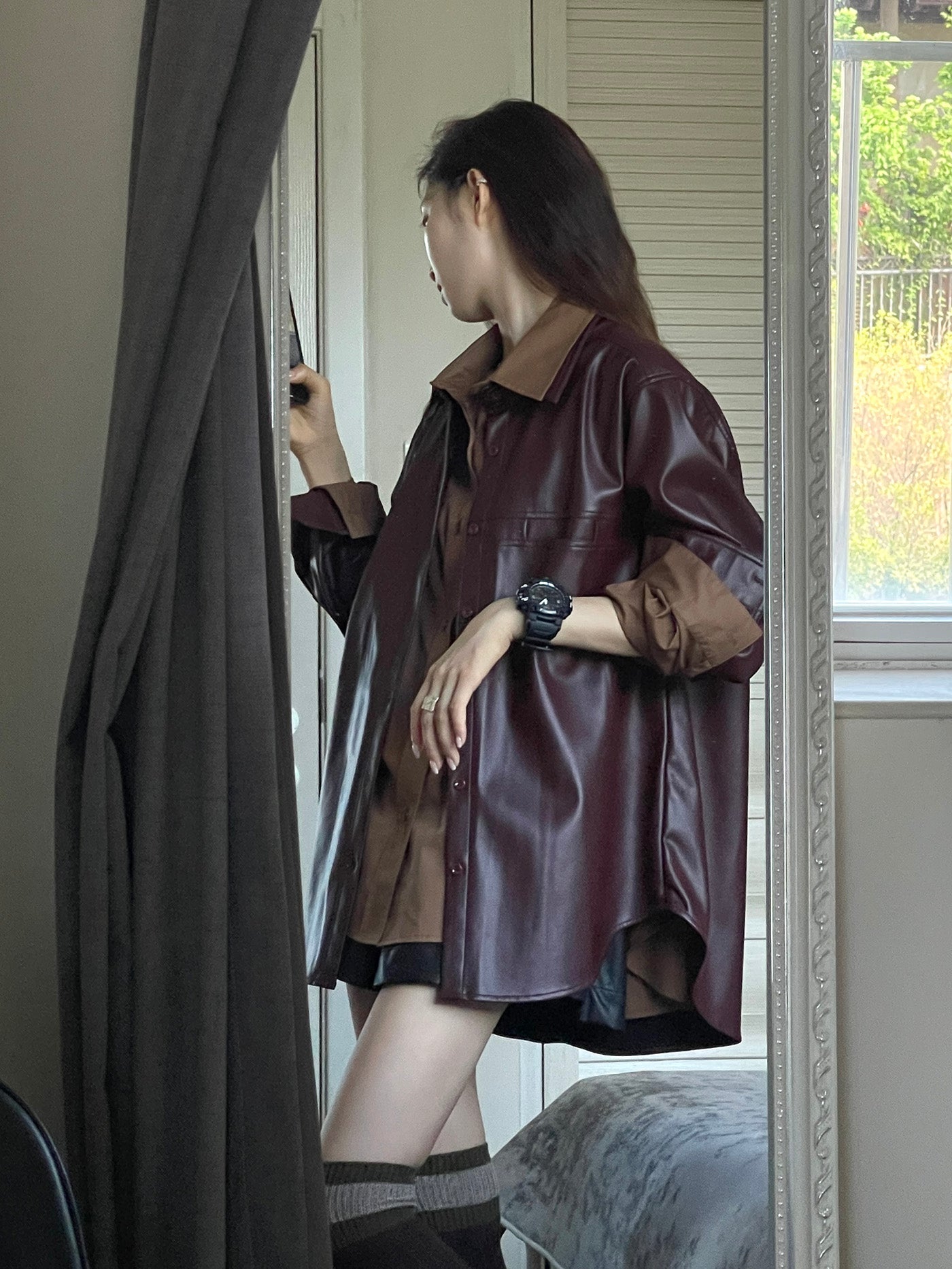 【outer】PUジャケットアウターG24034