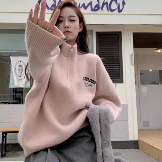 【tops】ゆったりニットセーターG24037