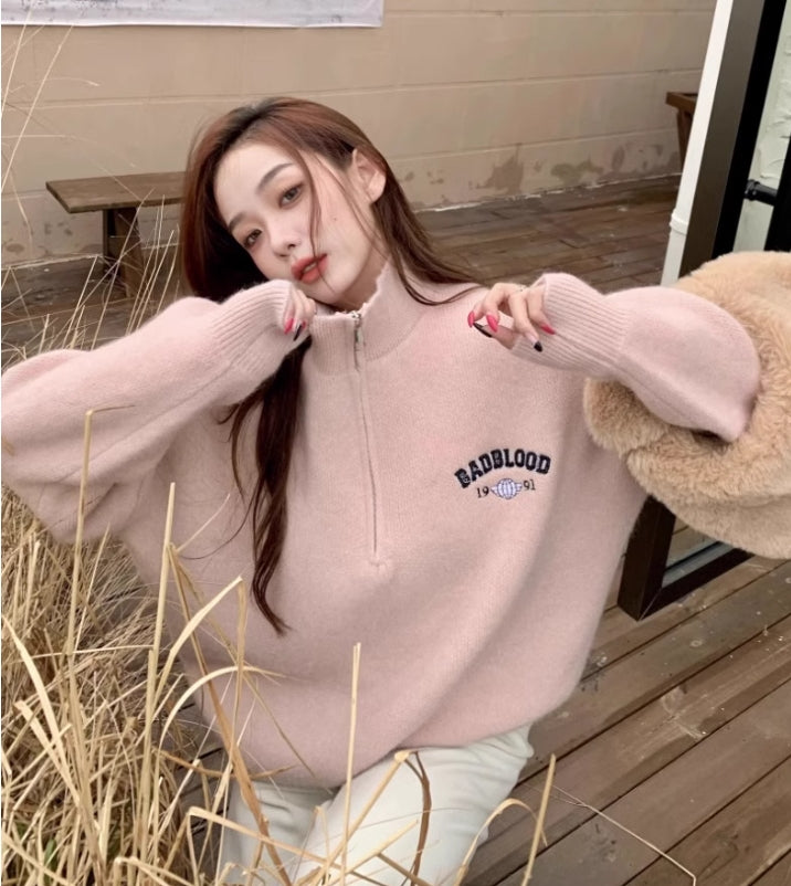 【tops】ゆったりニットセーターG24037